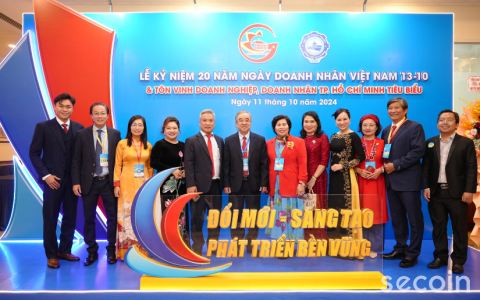 Secoin and Chairman Dinh Hong Ky were honored for the eighth consecutive year to receive the title - Outstanding Ho Chi Minh City Enterprise and Entrepreneur in 2024